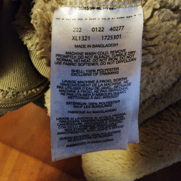 Women's Small Columbia Tan Fuzzy Fleece Full Zip Jacket - Picture 8 of 12